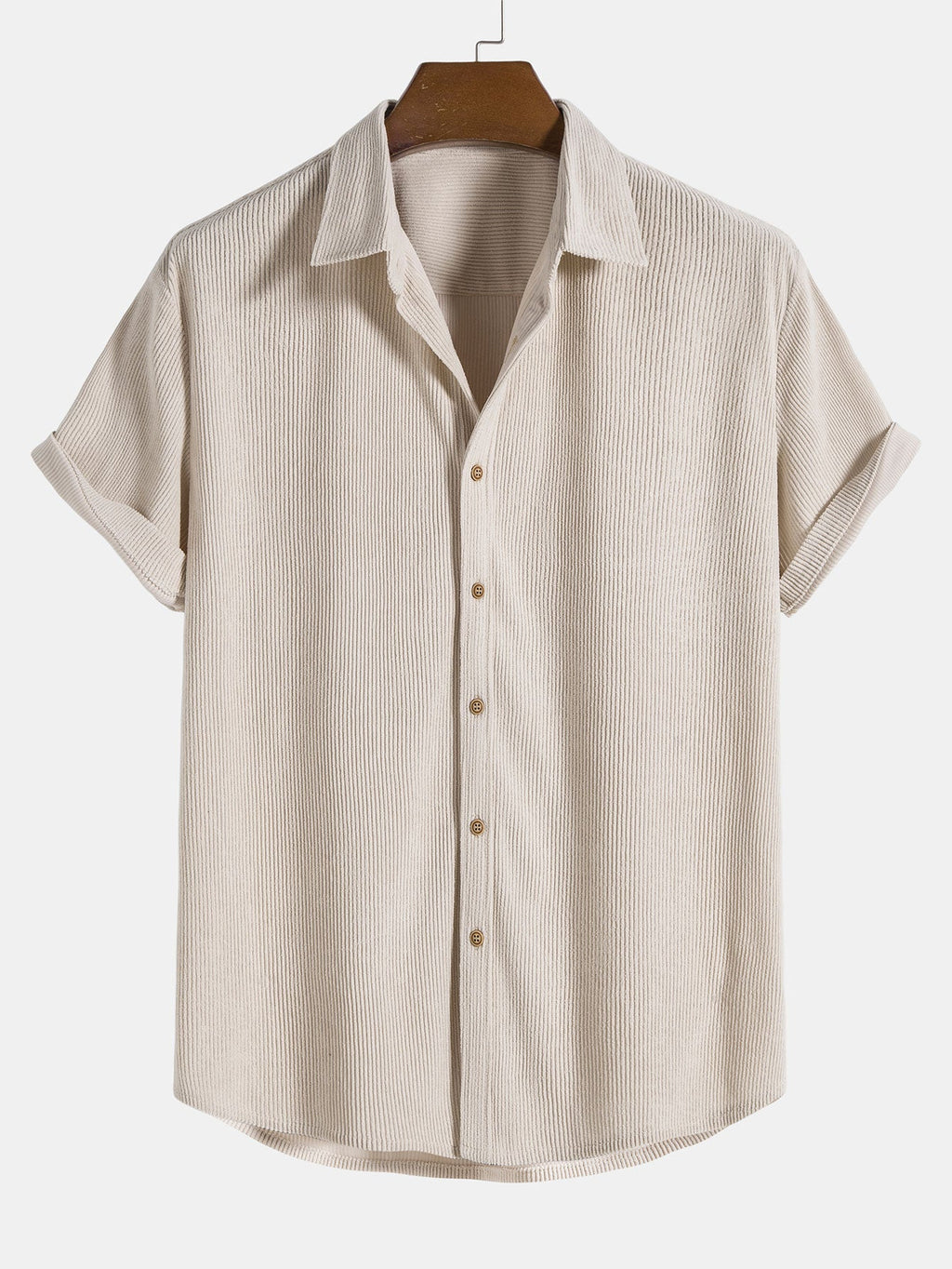Men's Two Piece Set | Textured Shirt & Shorts