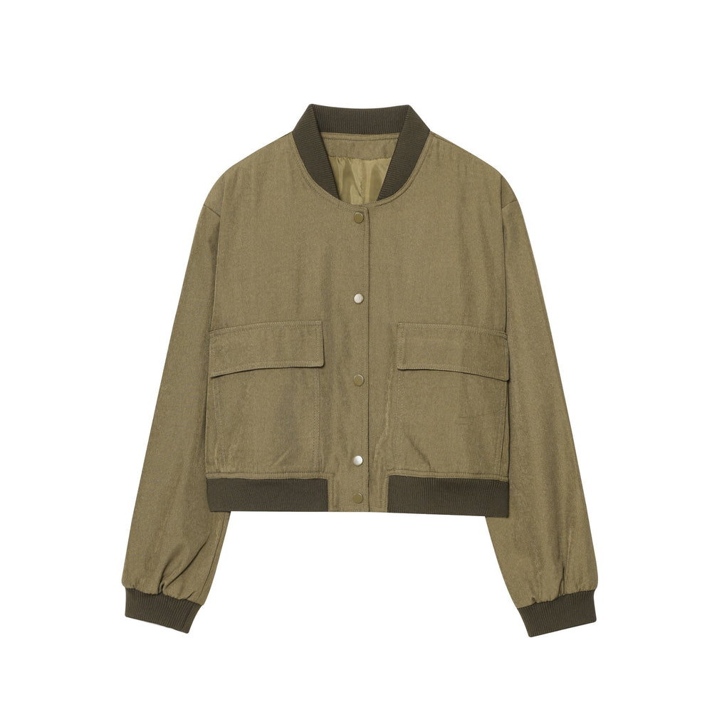Women's Cropped Utility Jacket | Practical Pockets & Relaxed Fit 2