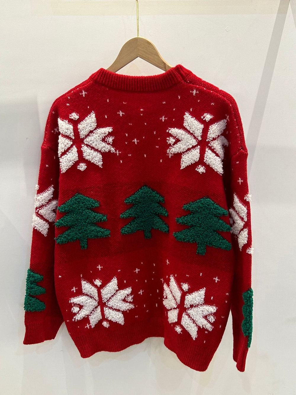Women's Christmas Jumper Relaxed Fit Festive Knit Sweater 2