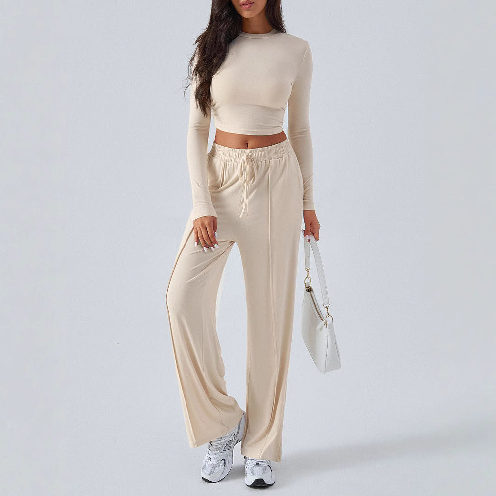 Women's Loungewear Set | High-Waisted & Cropped Fit 2