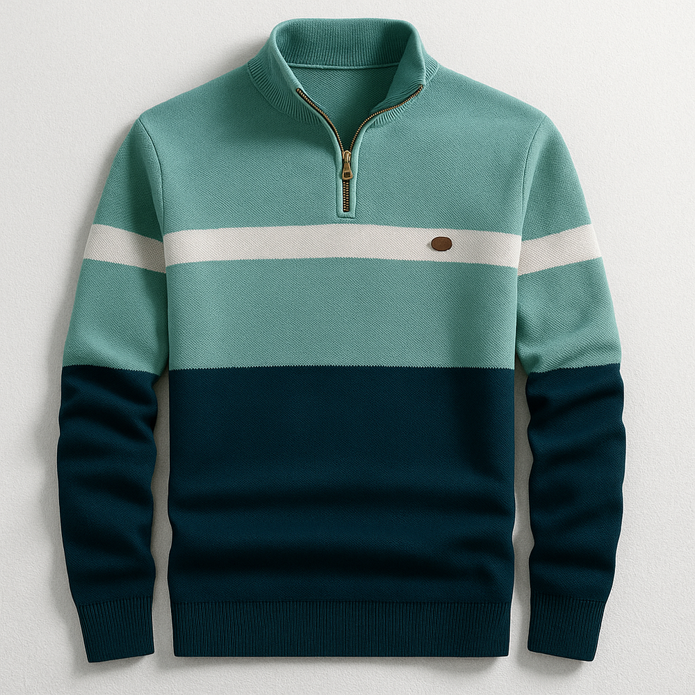 Men's Quarter-Zip Sweater | Tailored Fit & All-Day Comfort 2