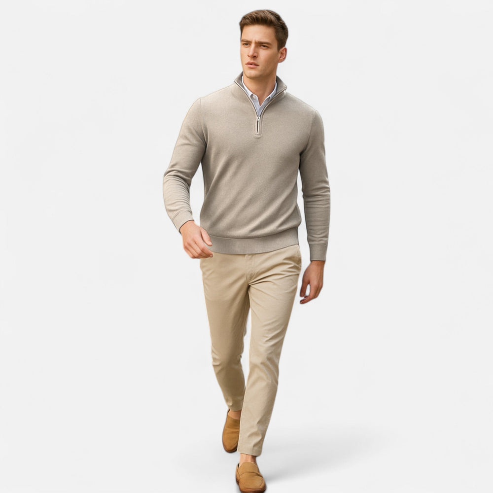 Men's Zip-Up Sweater | Slim Fit & Lightweight Comfort 2