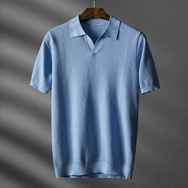 Polo Men | Textured Knit &amp; Smart Casual Collar Design