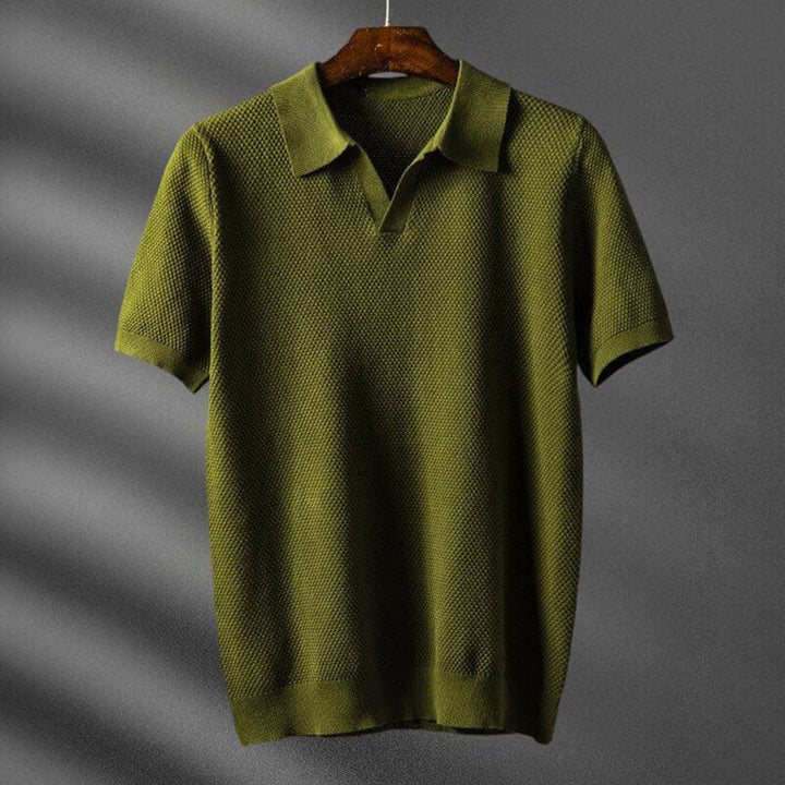 Polo Men | Textured Knit &amp; Smart Casual Collar Design