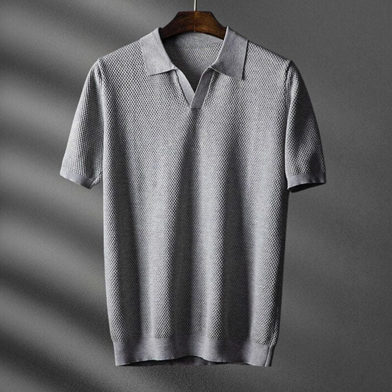 Polo Men | Textured Knit &amp; Smart Casual Collar Design