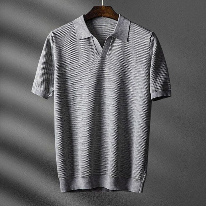 Polo Men | Textured Knit &amp; Smart Casual Collar Design
