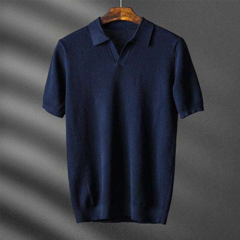 Polo Men | Textured Knit & Smart Casual Collar Design
