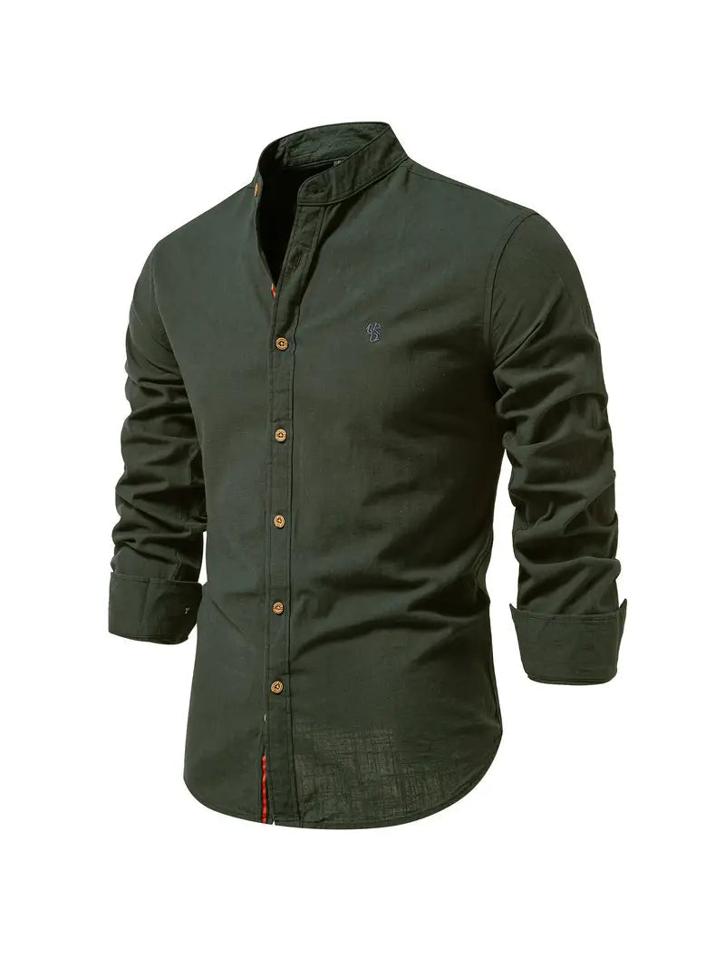 Polo Shirt Men | Stand-Up Collar & Smart Casual Button-Front