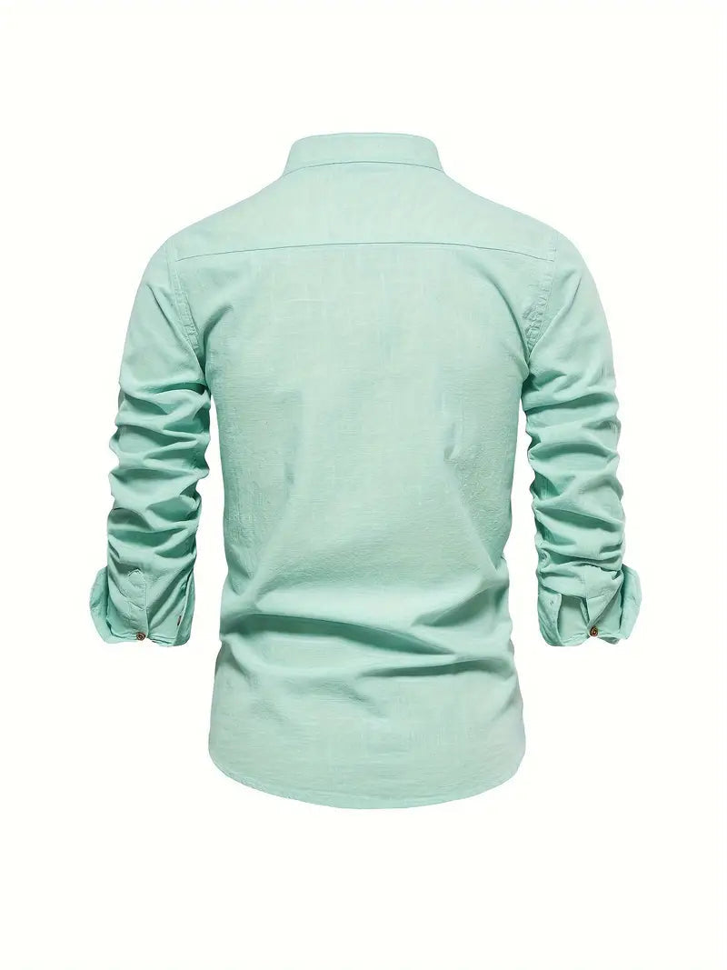 Polo Shirt Men | Stand-Up Collar & Smart Casual Button-Front