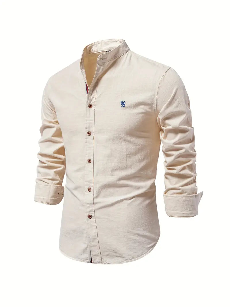Polo Shirt Men | Stand-Up Collar &amp; Smart Casual Button-Front
