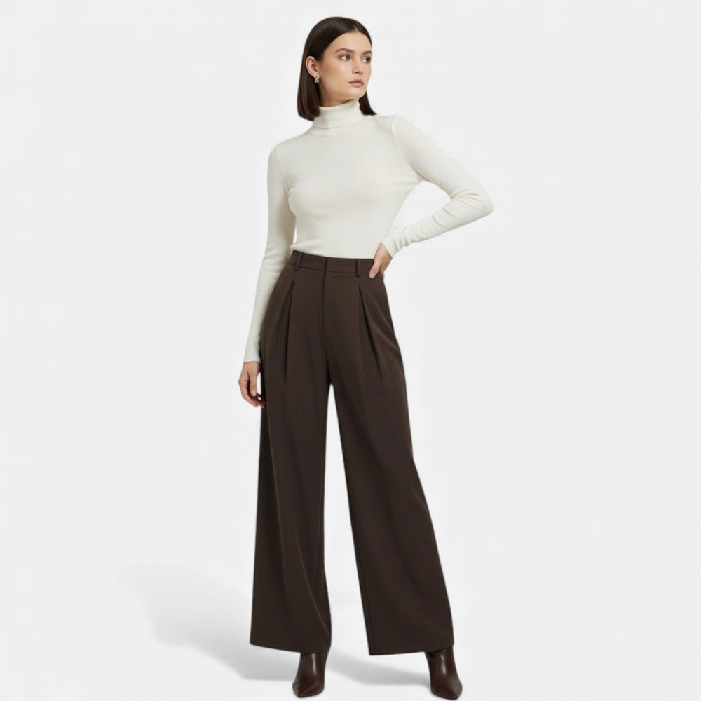 Women's Wide-Leg Trousers | Pleated & High-Waist 2