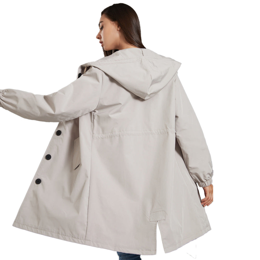 Maude | Manteau Long Trapèze à Capuche pour Femme - Image 2