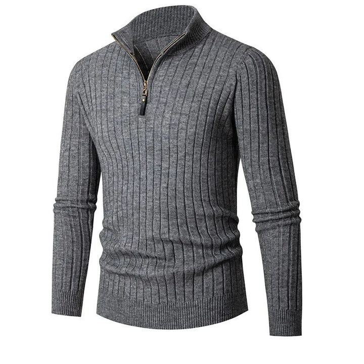 Erwan | Pull à col zippé quart pour homme - Image 7