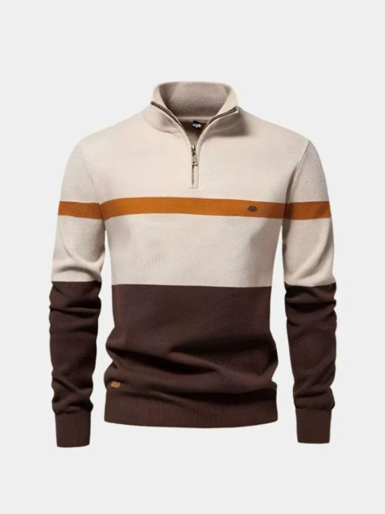 Quarter - Zip Jumper Sweater - Cross &amp; Crown - Cross &amp; Crown