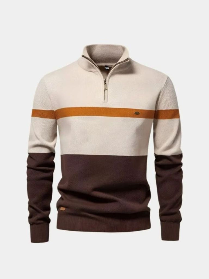 Quarter - Zip Jumper Sweater - Cross &amp; Crown - Cross &amp; Crown