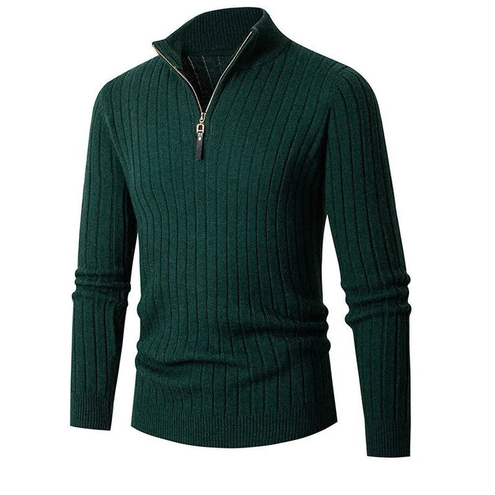 Erwan | Pull à col zippé quart pour homme - Image 10