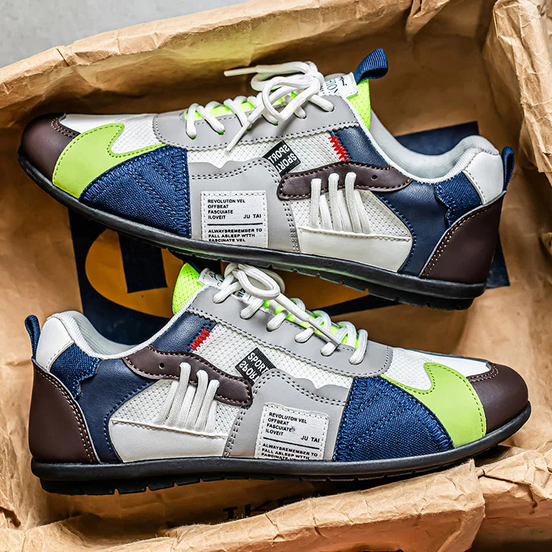 Men's Patchwork Sneakers | Breathable & Cushioned 2