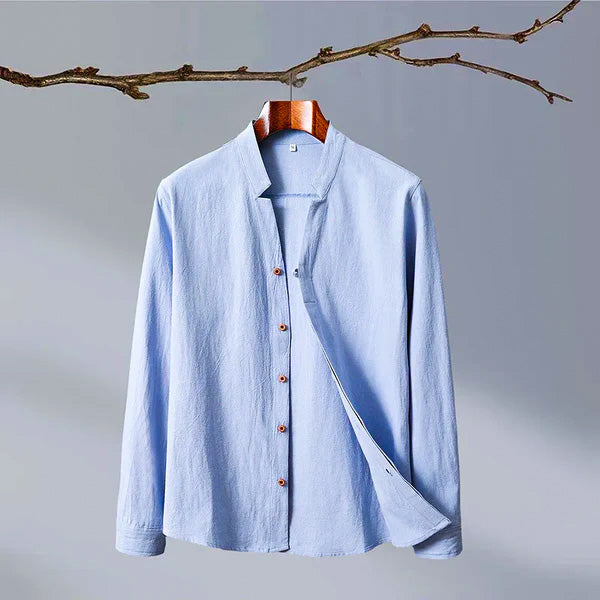 Shirt Men | Mandarin Collar & Japanese-Inspired Design