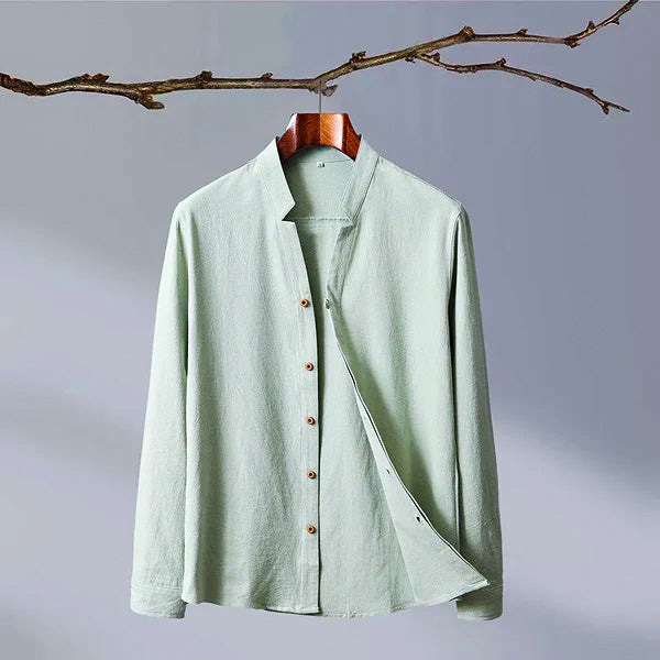 Shirt Men | Mandarin Collar & Japanese-Inspired Design