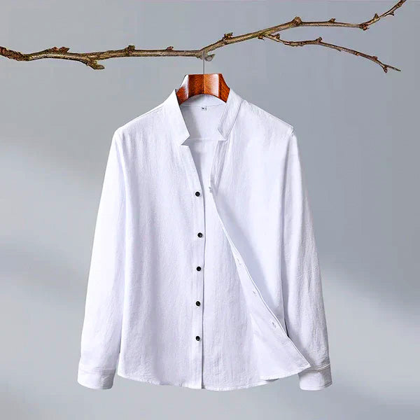 Shirt Men | Mandarin Collar & Japanese-Inspired Design