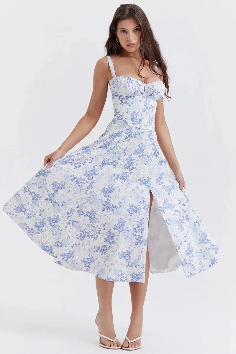 Sophia | Elegant Floral Summer Dress for Wedding Guests