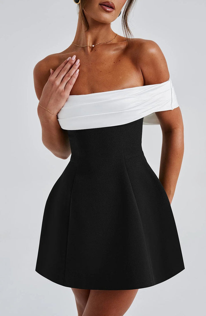 Sophie | Chic Black Cocktail Dress for Wedding Guests