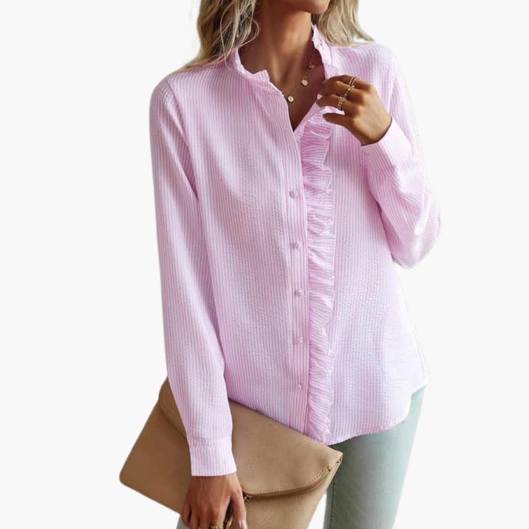 Sophie | Chic Smooth Long Sleeve Blouse