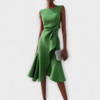 Sophie | Elegant Asymmetric Midi Wedding Guest Dress