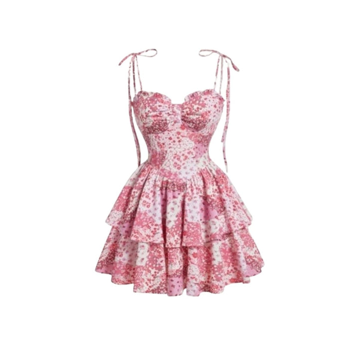 Sophie | Romantic Floral Tiered Summer Dress for Wedding Guests