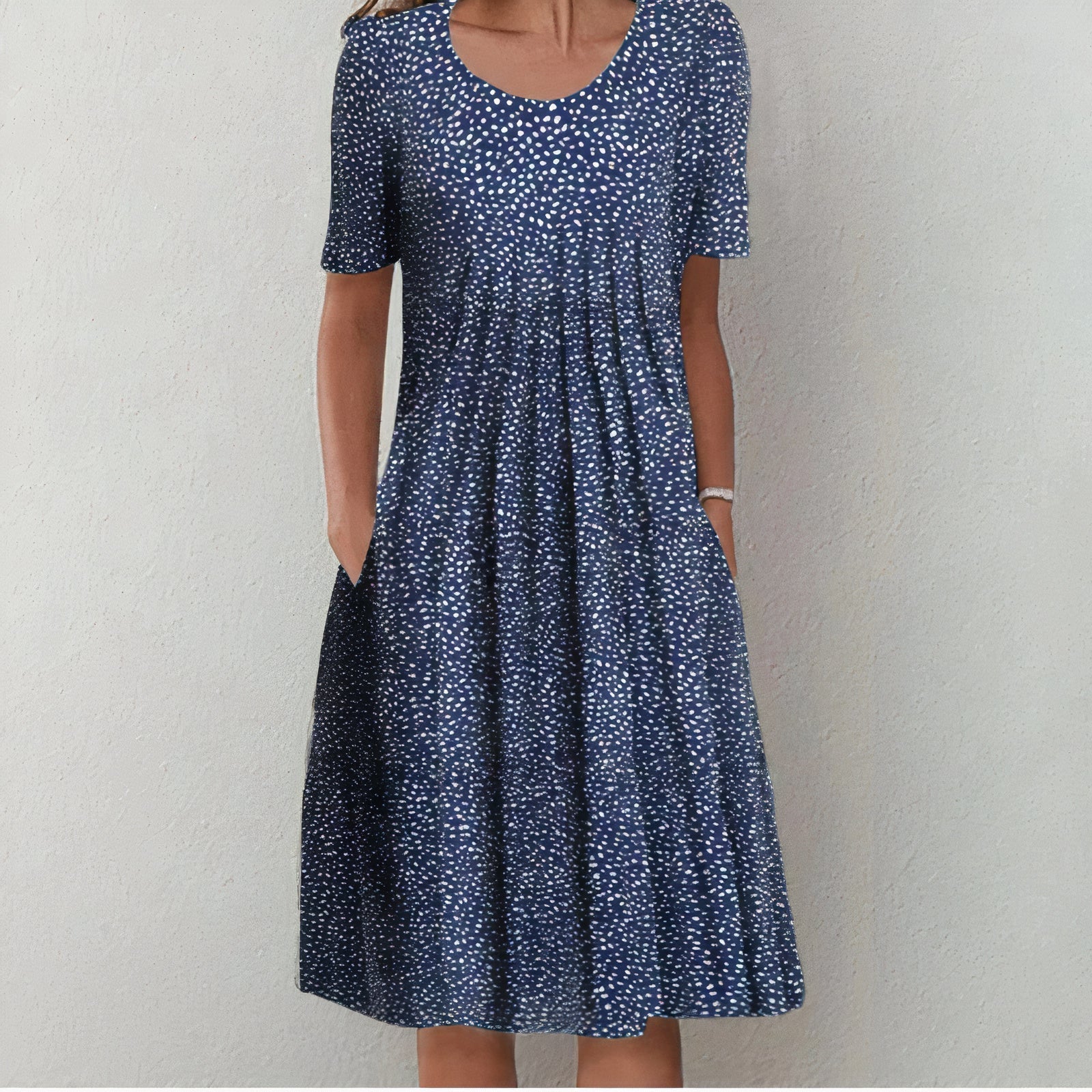 Summer Dress Women | Wildflower Print & Pleated Waist Midi Design