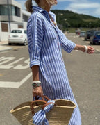 Summer Shirt Dress Women | Striped & Effortless Relaxed Comfort
