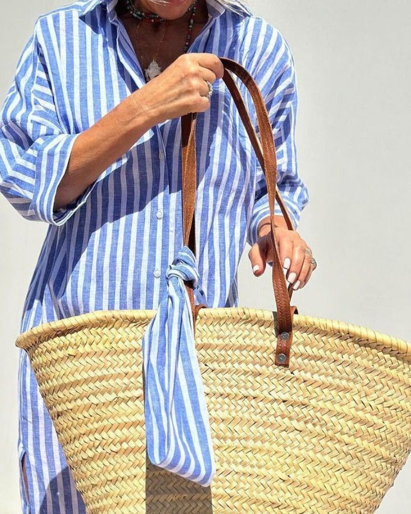 Summer Shirt Dress Women | Striped &amp; Effortless Relaxed Comfort
