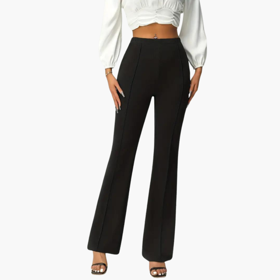 Summer Trousers Women's | High Waist & Flared Leg