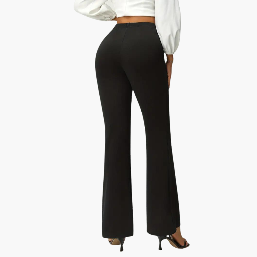 Summer Trousers Women's | High Waist & Flared Leg