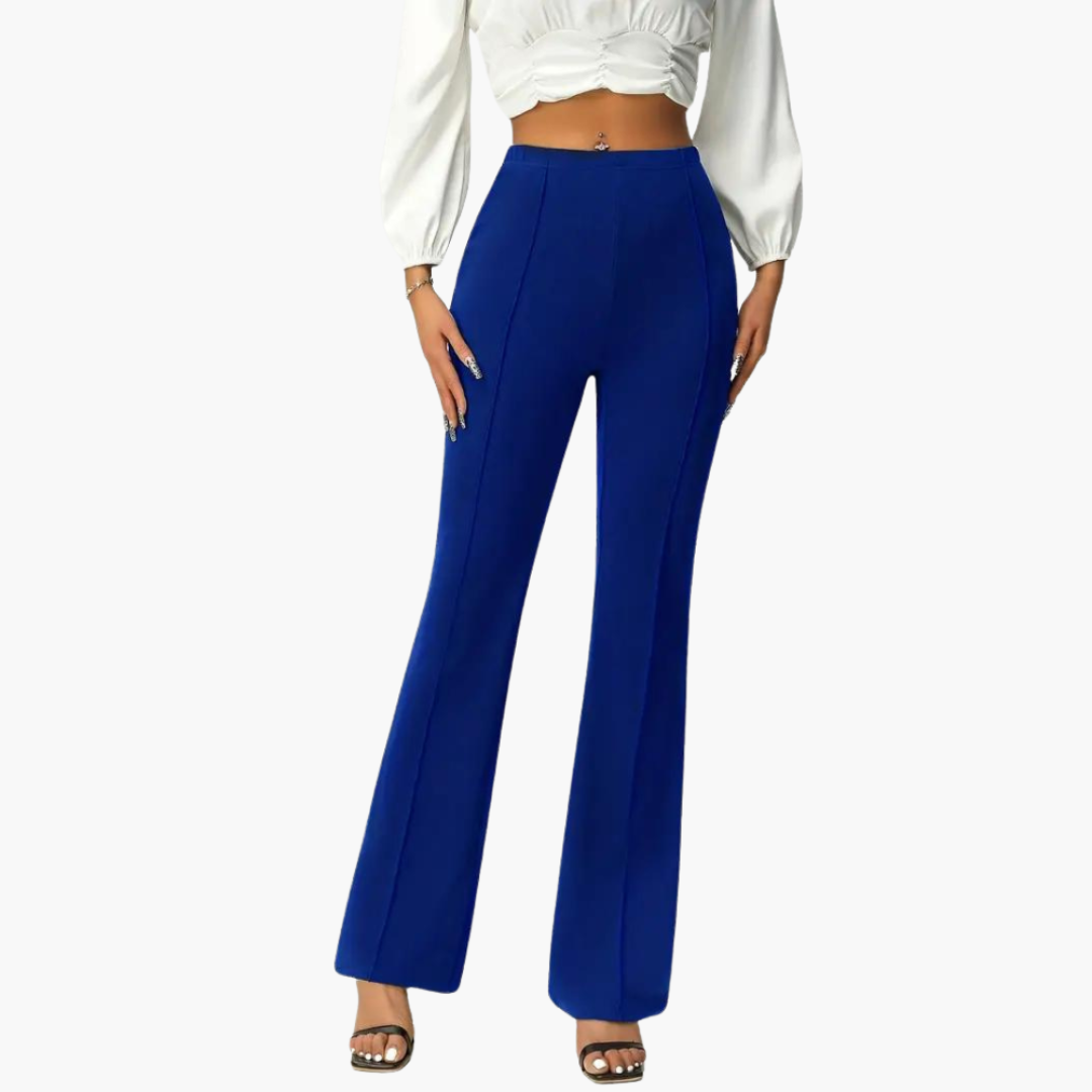 Summer Trousers Women's | High Waist & Flared Leg