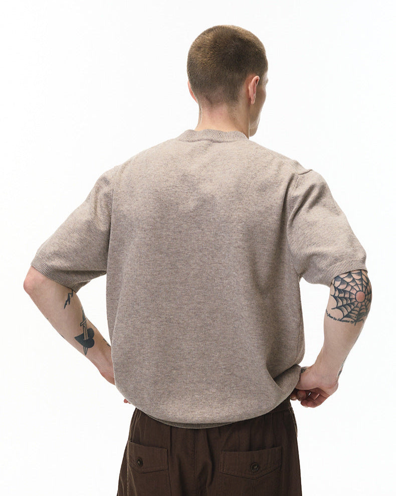 T Shirt Men's | Oversized Knit & Relaxed Everyday Comfort