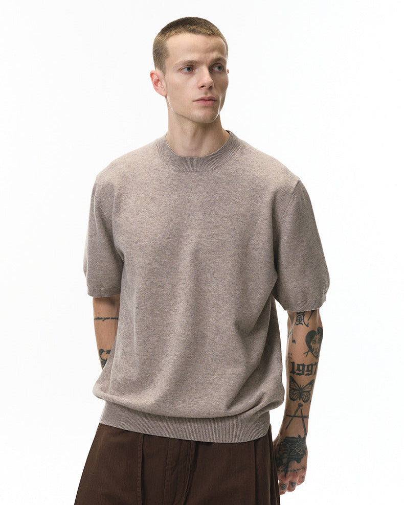 T Shirt Men's | Oversized Knit & Relaxed Everyday Comfort