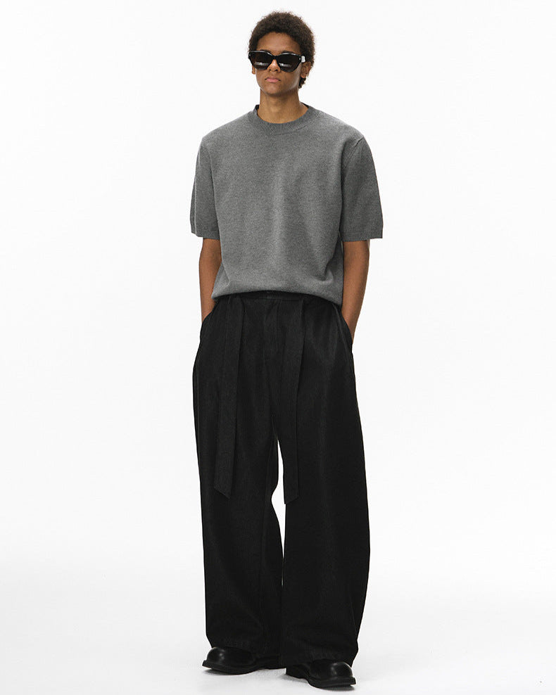 T Shirt Men's | Oversized Knit & Relaxed Everyday Comfort