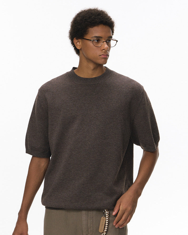 T Shirt Men's | Oversized Knit & Relaxed Everyday Comfort