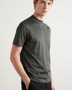 T Shirt Men's | Sleek Mock Neck & Luxury Finish