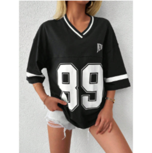 T Shirt Women | Varsity Jersey & Bold Graphic Streetwear Style