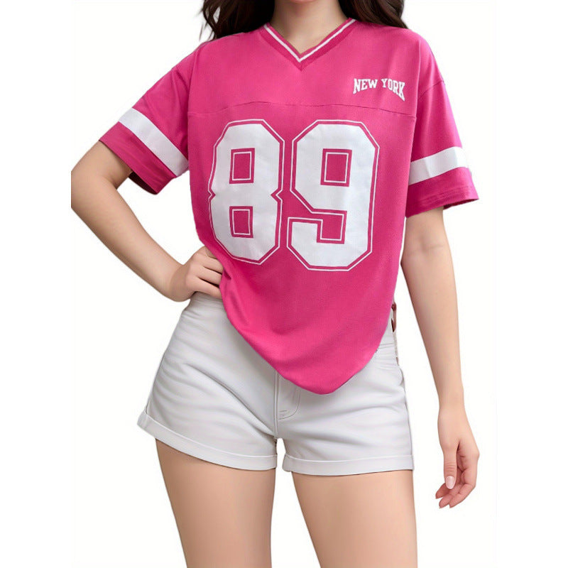 T Shirt Women | Varsity Jersey & Bold Graphic Streetwear Style
