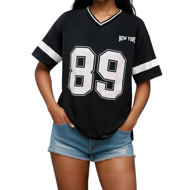 T Shirt Women | Varsity Jersey & Bold Graphic Streetwear Style
