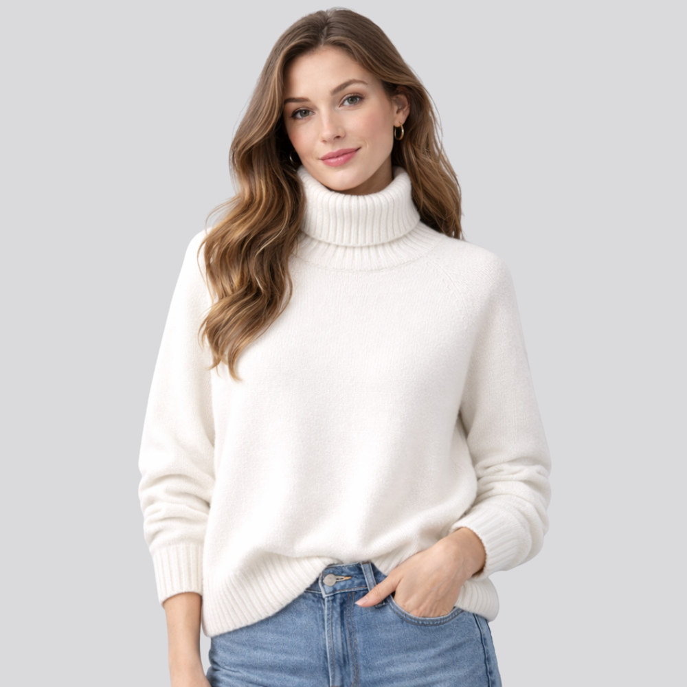 Women's Turtleneck Jumper | Lightweight Warmth & Comfort 2
