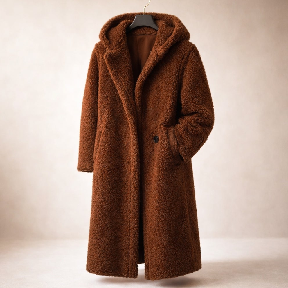 Women's Long Hooded Coat | Warm & Elegant Longline Design 2