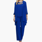 Three-Piece Suit Women's | Lace Detail & Elegant Formal Set
