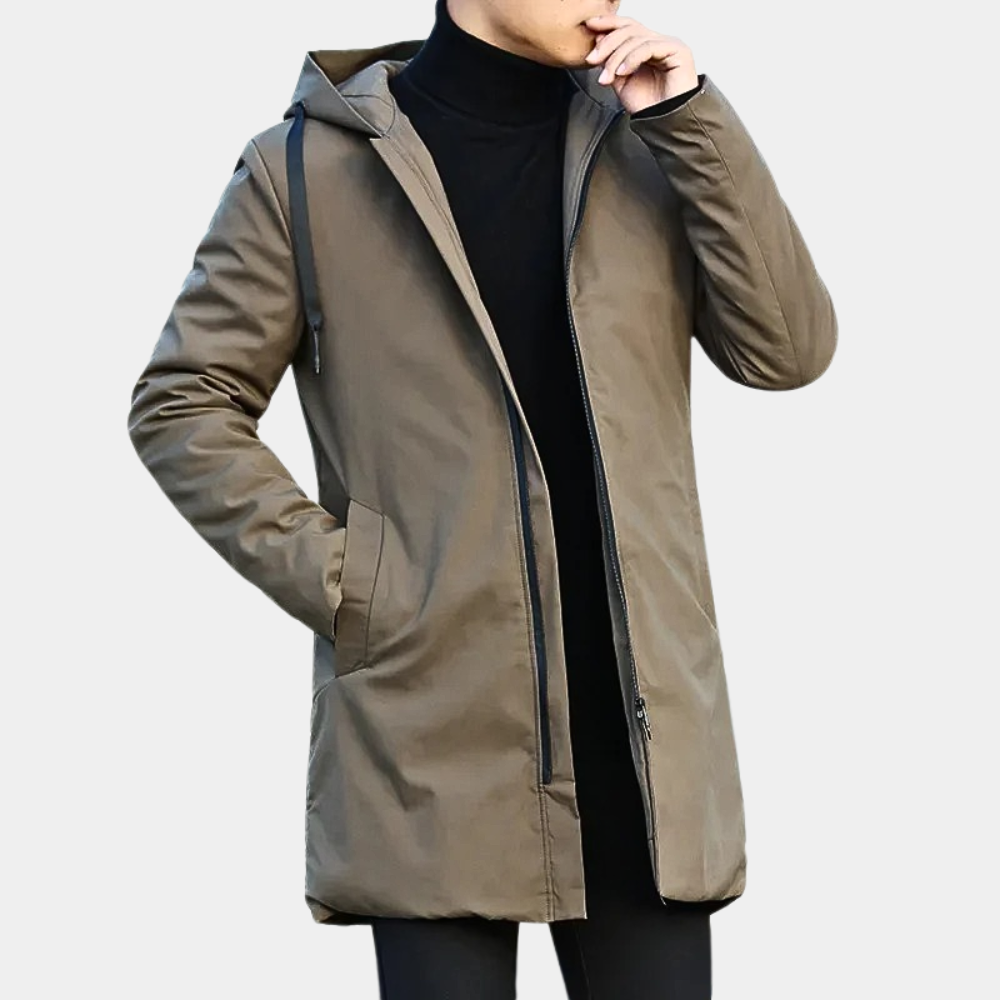 Serge | Veste mi-longue à capuche pour homme - Image 4