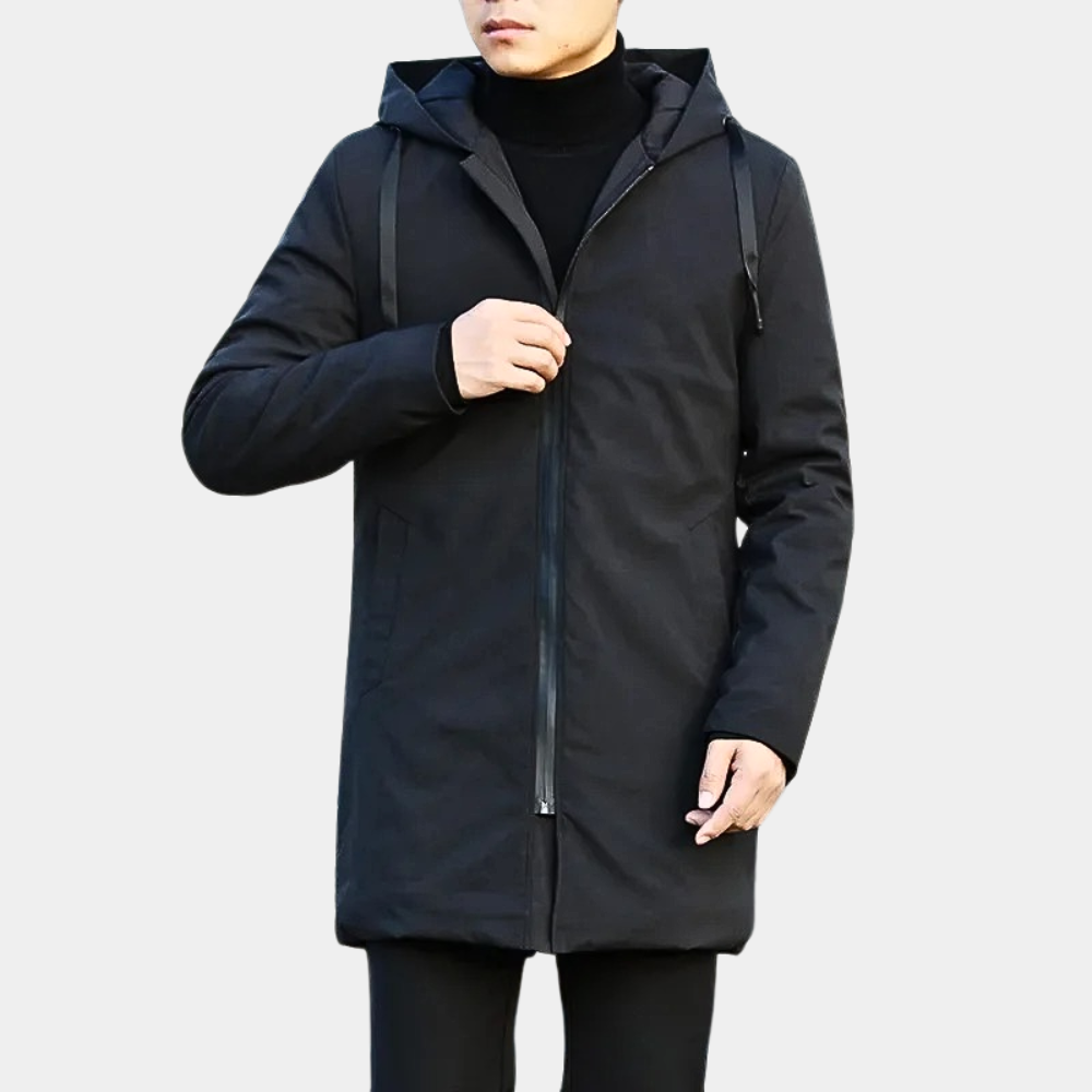 Serge | Veste mi-longue à capuche pour homme - Image 3