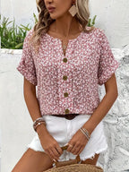 Top Women | Floral Button-Front & Relaxed Summer Everyday Style