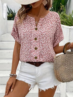 Top Women | Floral Button-Front & Relaxed Summer Everyday Style